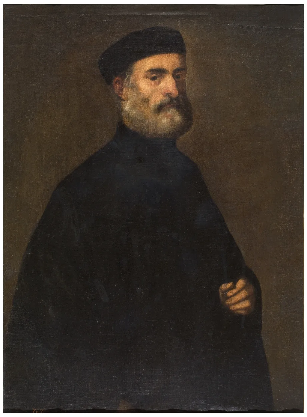 A Venetian Senator or Secretary, by Jacopo Tintoretto, oil, 1501