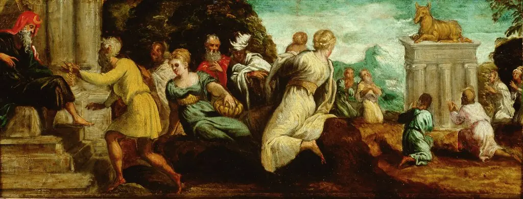 Anbetung des Goldenen Kalbes, by Jacopo Tintoretto