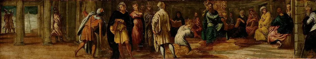 Bathseba vor David, by Jacopo Tintoretto
