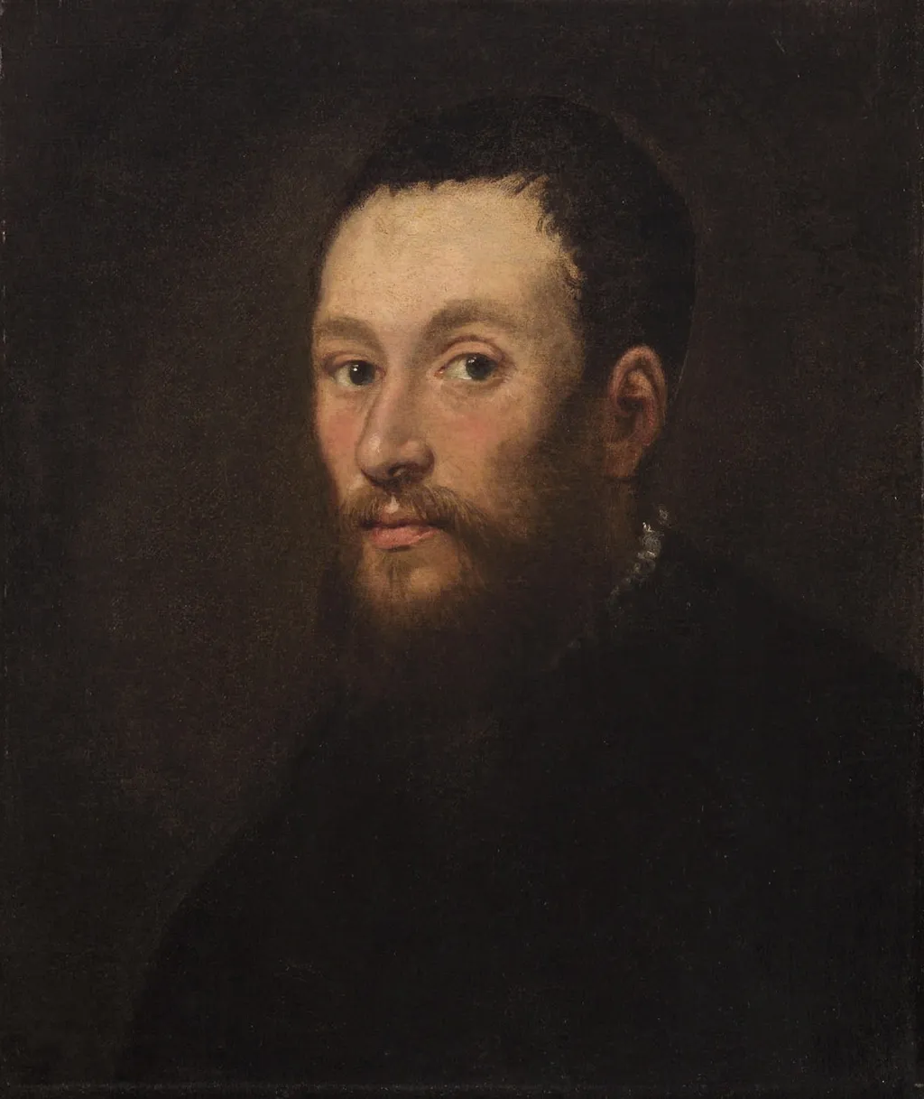 Bildnis eines jungen bärtigen Mannes, by Jacopo Tintoretto, unspecified, 1547