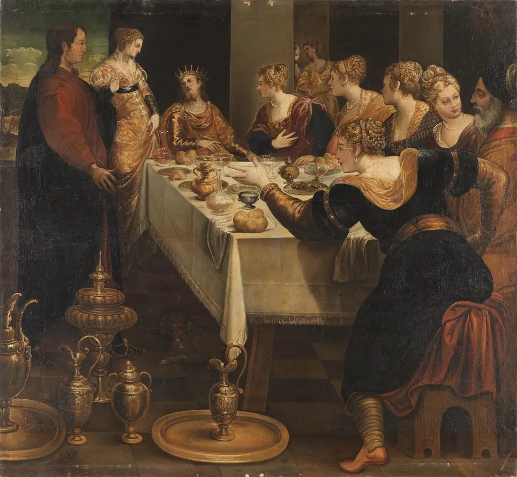 Daniel kündet Belsazar das Ende seines Reiches an (Nachahmer), by Jacopo Tintoretto