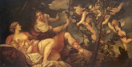 Diana and Endymion or Venus and Adonis, by Jacopo Tintoretto