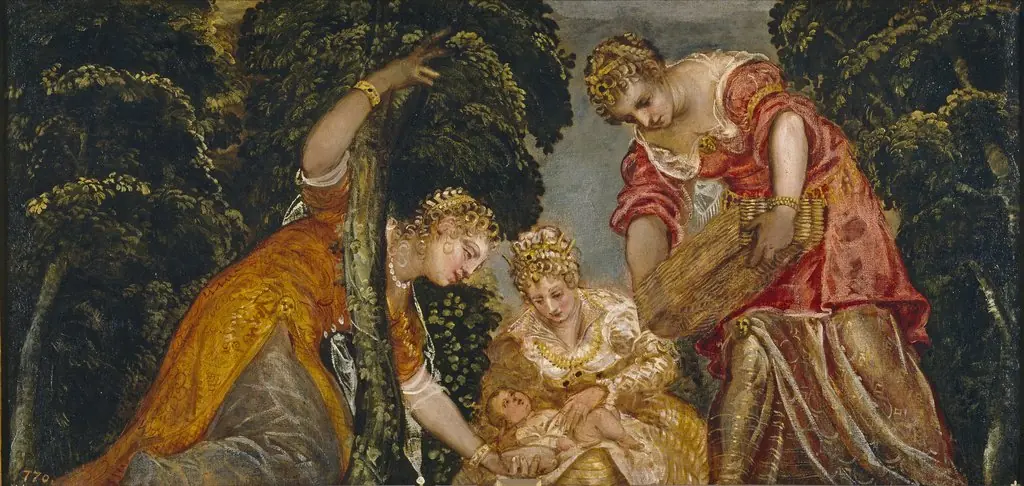 Moses saved from the waters, by Jacopo Tintoretto