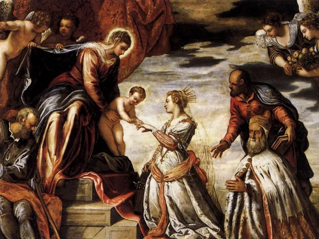 Mystic Marriage of St Catherine, by Jacopo Tintoretto