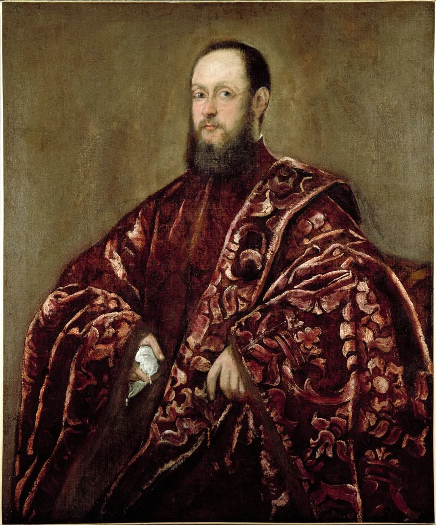 Portrait d'un membre de la famille Foscari, by Jacopo Tintoretto, oil, 1555