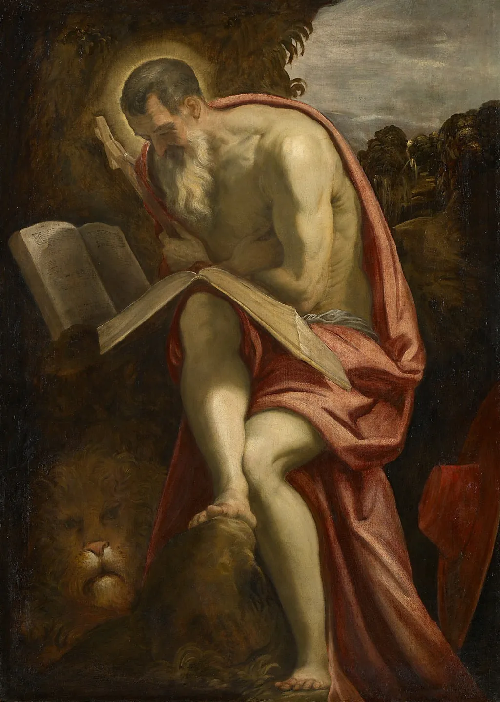 St. Jerome, by Jacopo Tintoretto, oil, 1573