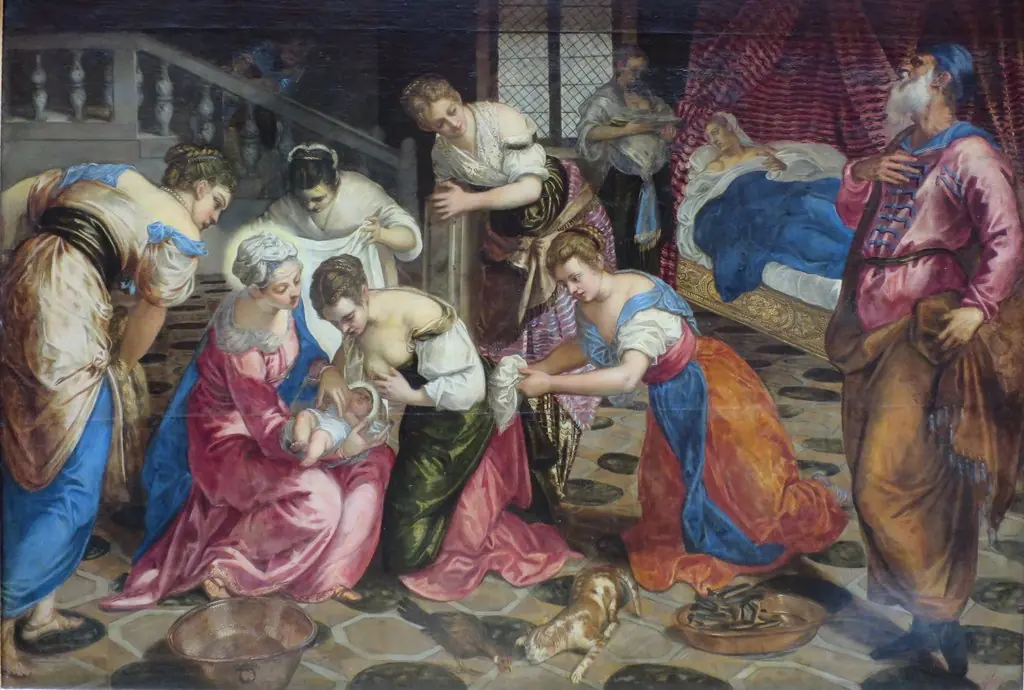 The Birth of John the Baptist, by Jacopo Tintoretto