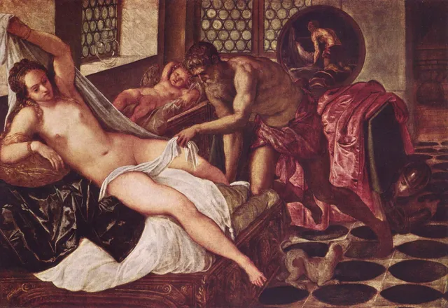 Venus and Mars Surprised by Vulcan, by Jacopo Tintoretto