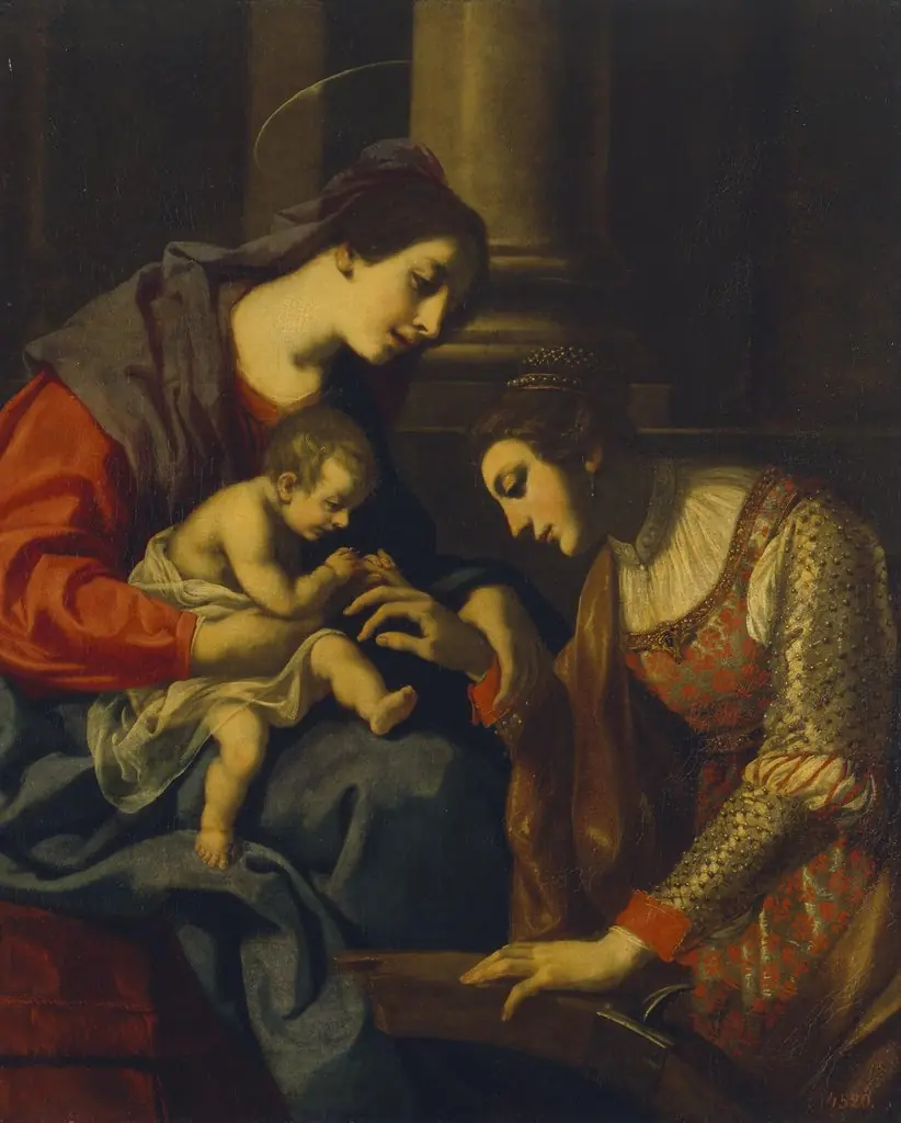 Mystic Marriage of St Catherine, by Jacopo Vignali