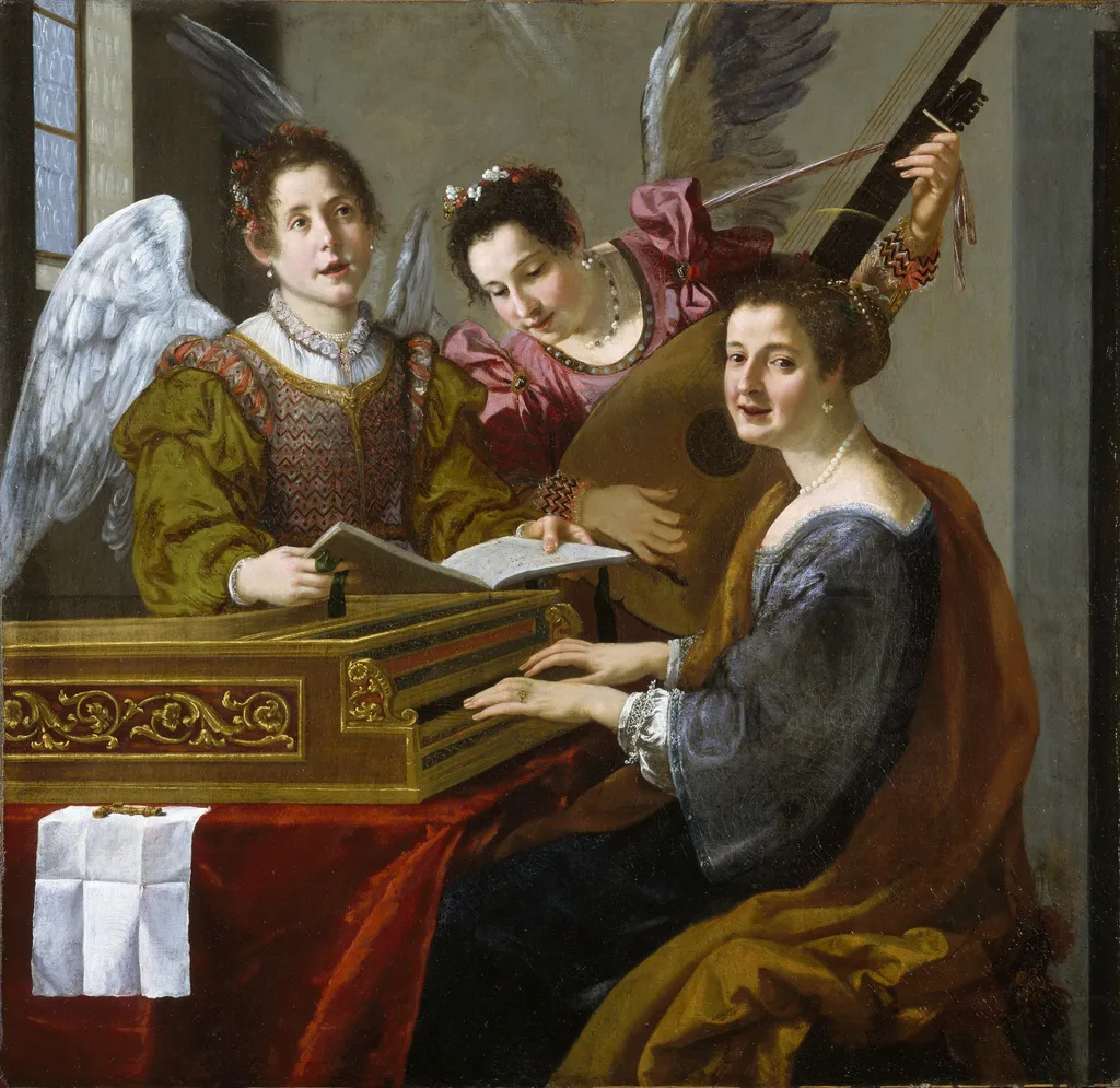 Saint Cecilia, by Jacopo Vignali, oil, 1638