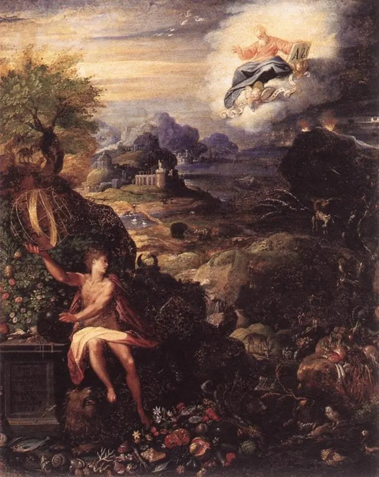 Allegory of the Creation, by Jacopo Zucchi, oil, 1593