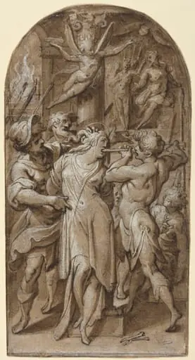 The Martyrdom of Saint Apollonia, by Jacopo Zucchi