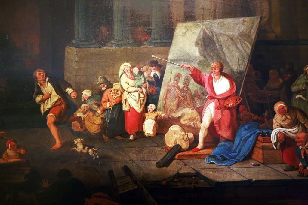 Apelles and the Shoemaker, by Jacques-Albert Senave