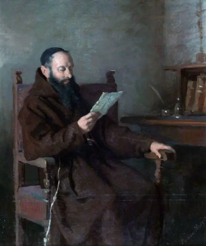 A Monk Reading, by Jacques Alfred van Muyden