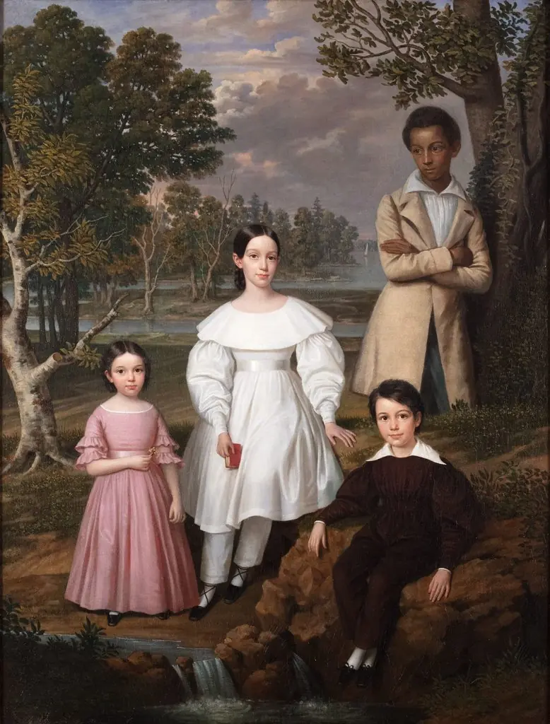 Bélizaire and the Frey Children, by Jacques Amans, 1837