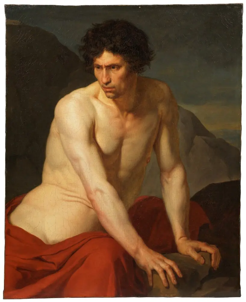 Men Studies, by Jacques Augustin Catherine Pajou