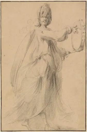 Dancer with a Tambourine, by Jacques Bellange