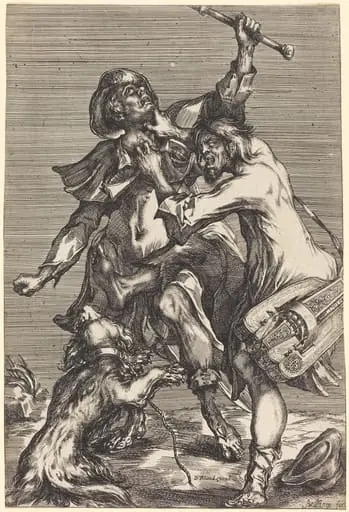 Fighting Beggars, by Jacques Bellange