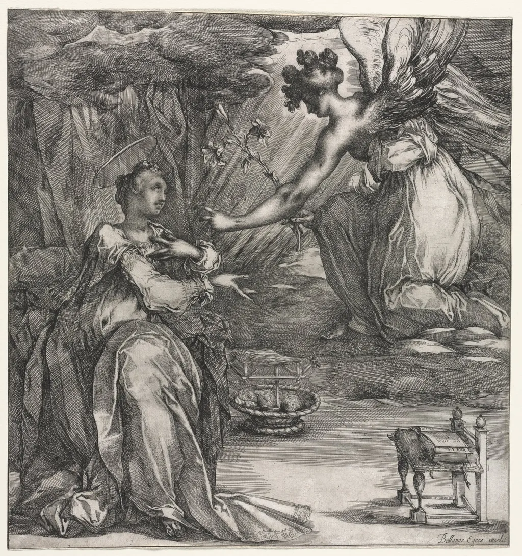 The Annunciation, by Jacques Bellange, 1614