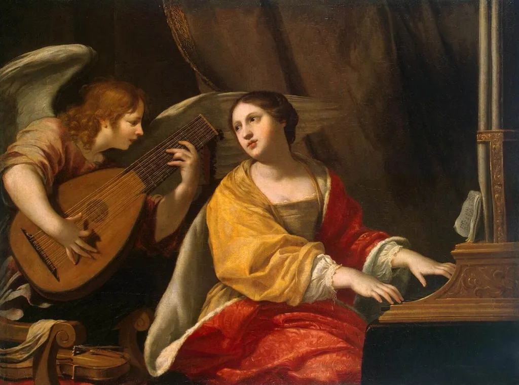 St Cecilia, by Jacques Blanchard, oil, 1625