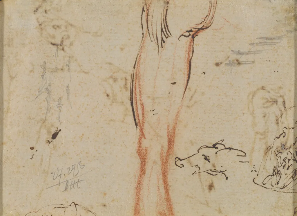 A Leg and a Pig's Head, by Jacques Callot, ink, 1616