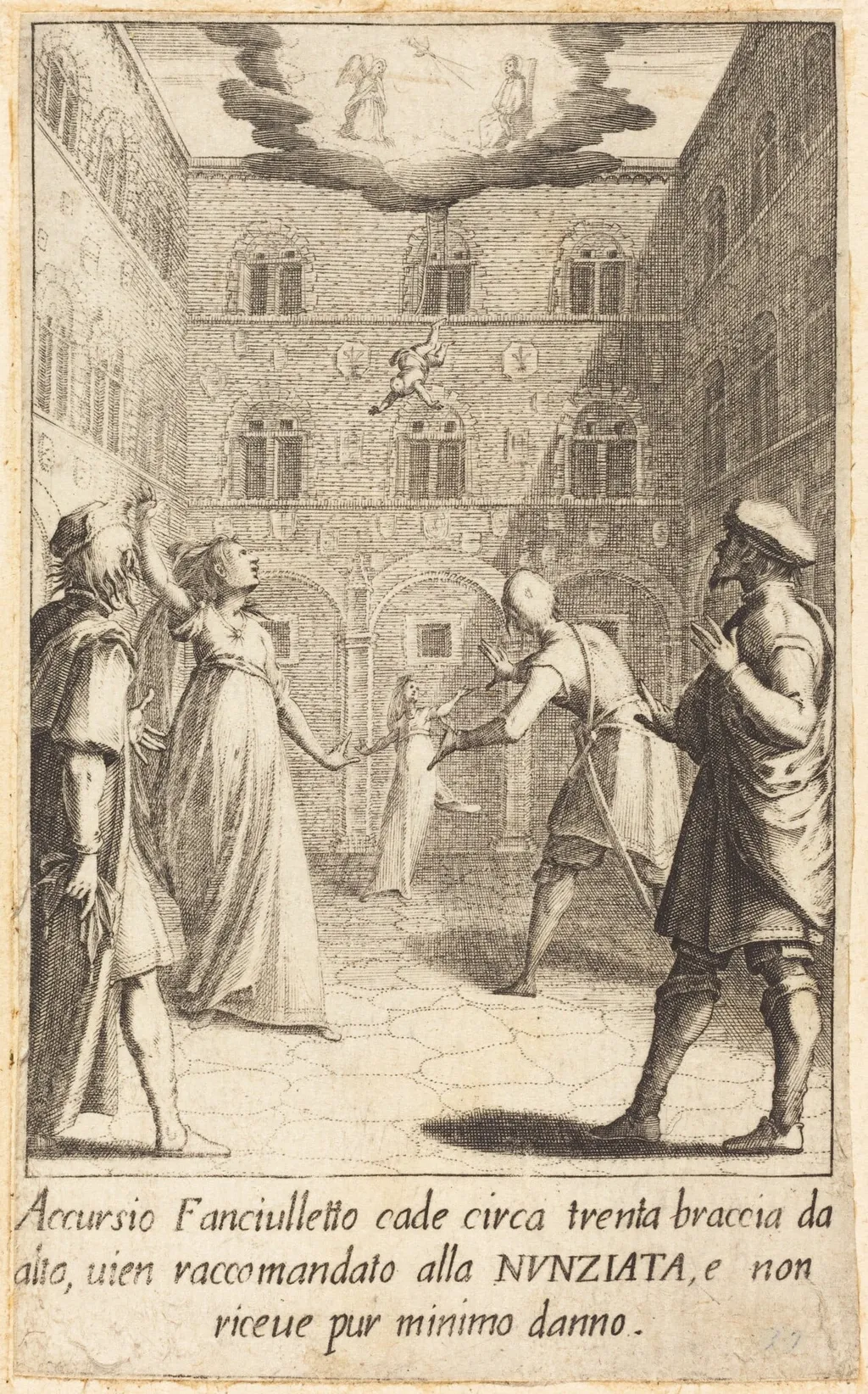 Accursio, by Jacques Callot, ink, 1619