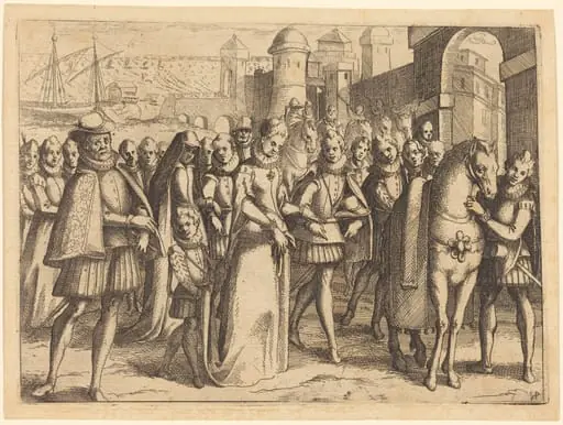 Arrival at Valencia, by Jacques Callot