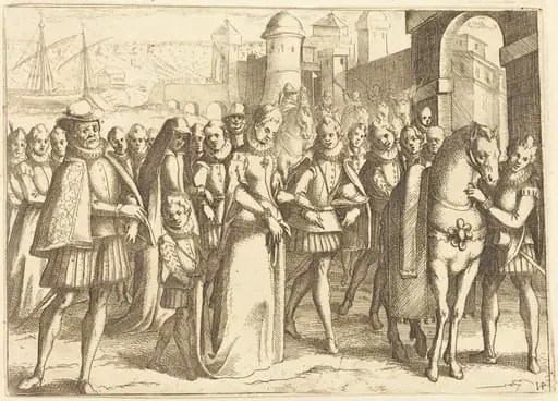 Arrival at Valencia, by Jacques Callot