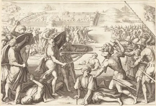 Assault on the Outer Forts of Bone, by Jacques Callot