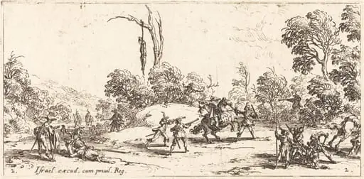 Attacking Travelers on the Highway, by Jacques Callot