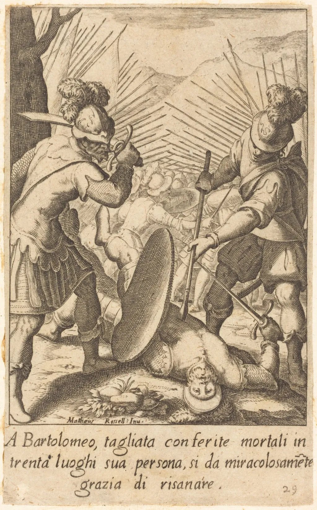 Bartolomeo, by Jacques Callot, ink, 1619