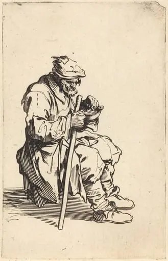 Beggar Eating, by Jacques Callot
