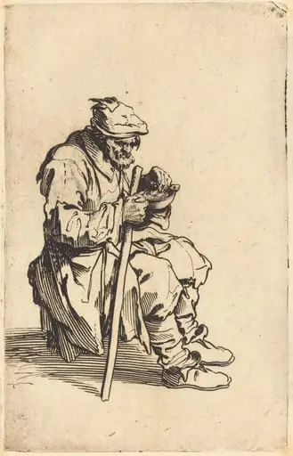 Beggar Eating, by Jacques Callot