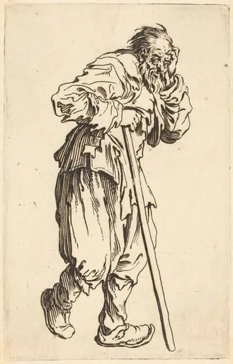 Beggar with a Stick, by Jacques Callot
