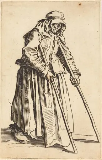 Beggar Woman with Crutches, by Jacques Callot