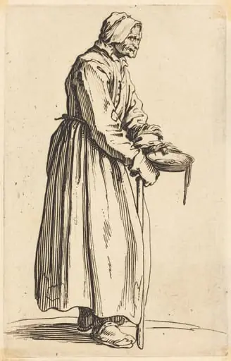 Beggar Woman with Pan, by Jacques Callot