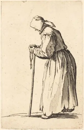 Beggar Woman with Rosary, by Jacques Callot