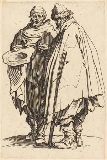 Blind Beggar and Companion, by Jacques Callot