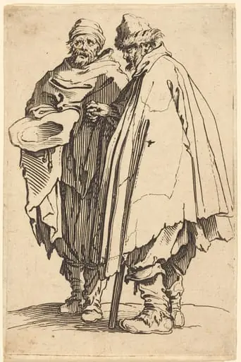 Blind Beggar and Companion, by Jacques Callot