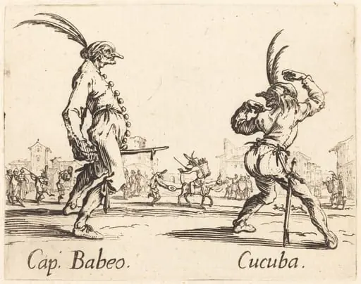 Cap. Babeo and Cucuba, by Jacques Callot