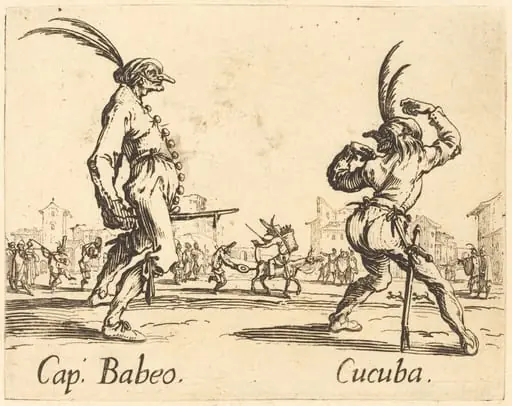 Cap. Babeo and Cucuba, by Jacques Callot