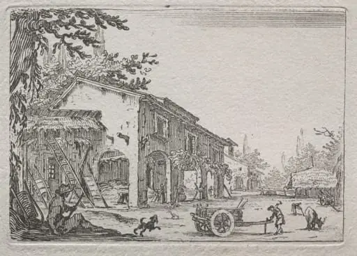 Caprices: The Italian Farm, by Jacques Callot