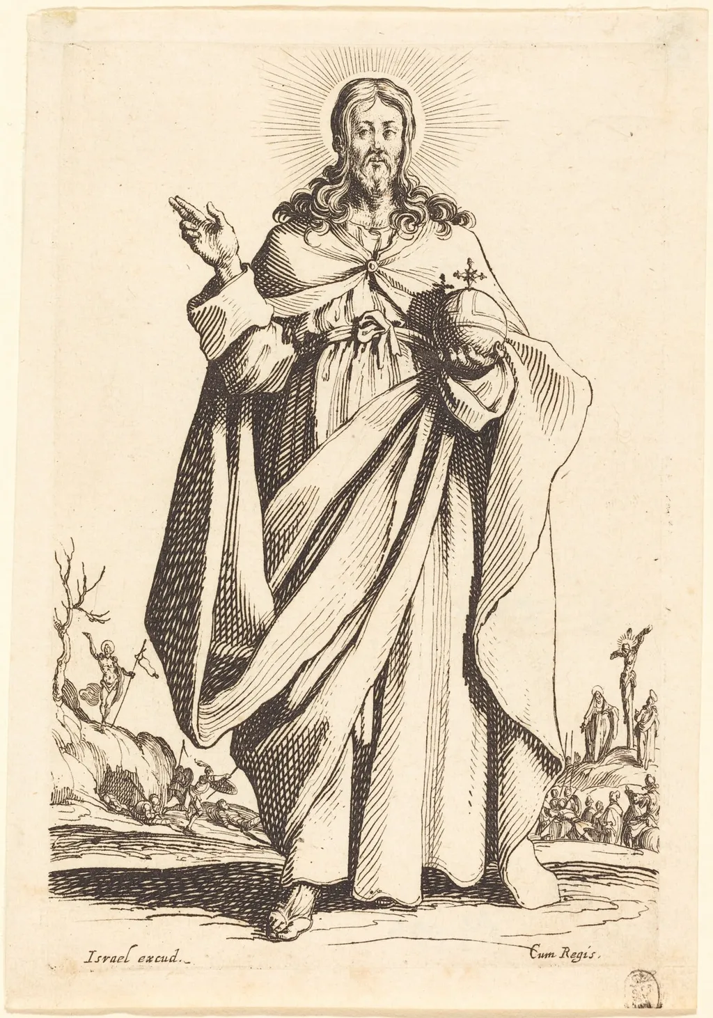 Christ, by Jacques Callot, ink, 1631