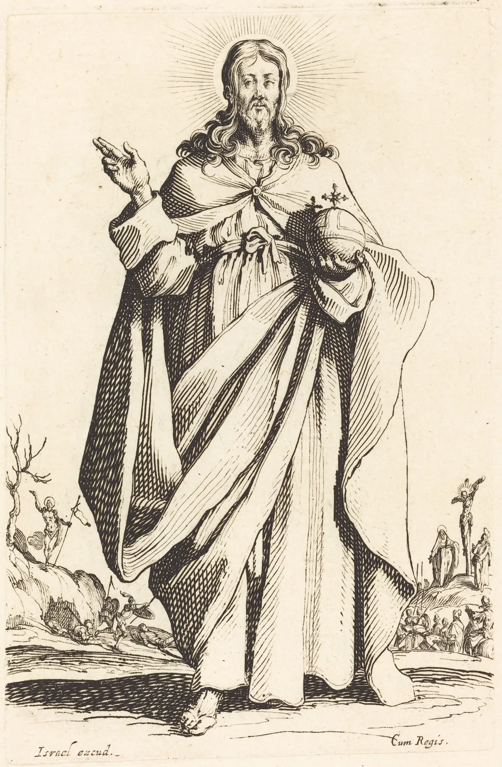 Christ, by Jacques Callot, ink, 1631