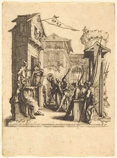 Christ before Caiaphas, by Jacques Callot