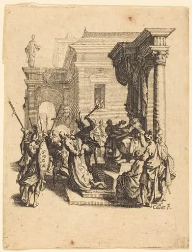 Christ Condemned to Death by Pilate, by Jacques Callot