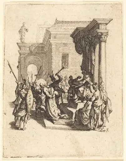 Christ Condemned to Death by Pilate, by Jacques Callot