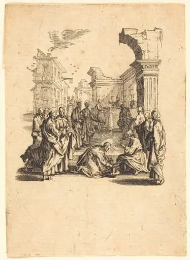 Christ Washing the Feet of the Apostles, by Jacques Callot