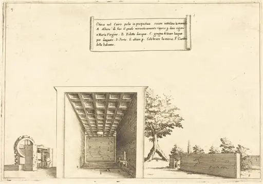 Church in Cairo, by Jacques Callot