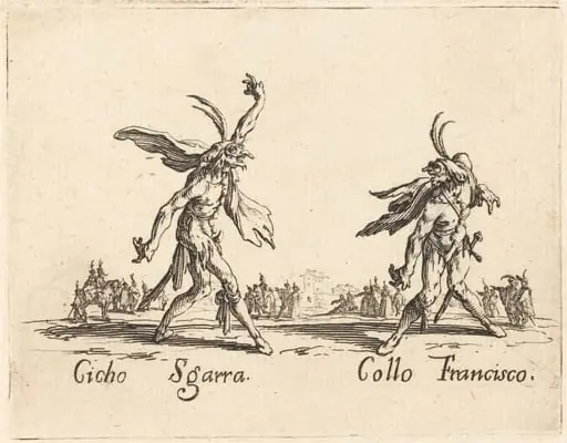 Cicho Sgarra and Collo Francisco, by Jacques Callot